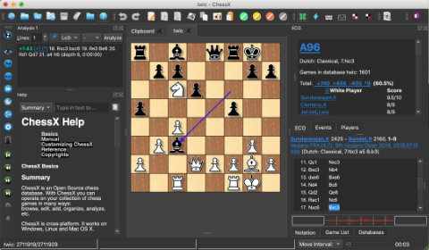 ChessX - chess database and FICS client - LinuxLinks